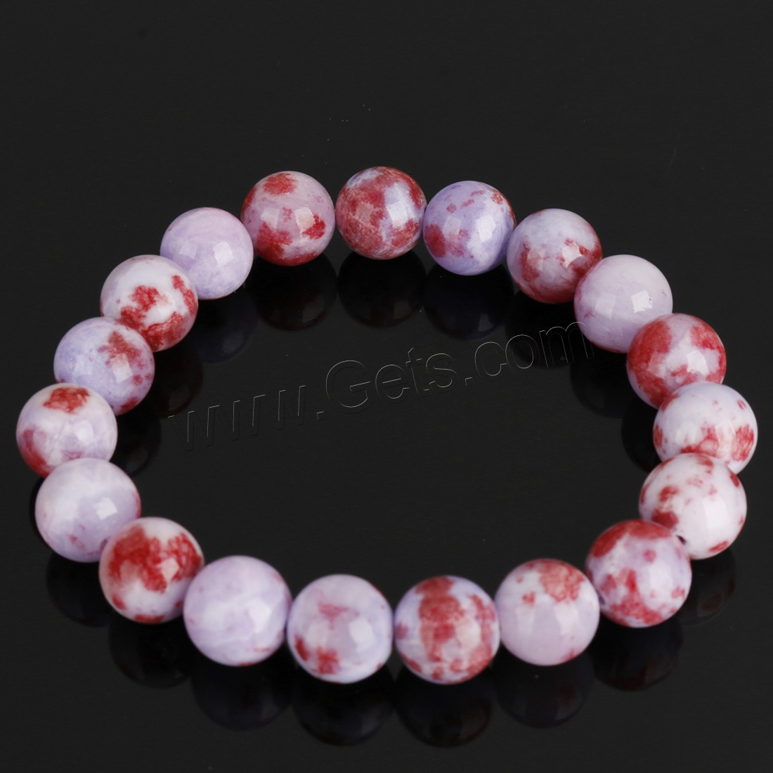 Persian Jade Bracelet, Round, different size for choice, more colors for choice, Length:Approx 8 Inch, Sold By Strand