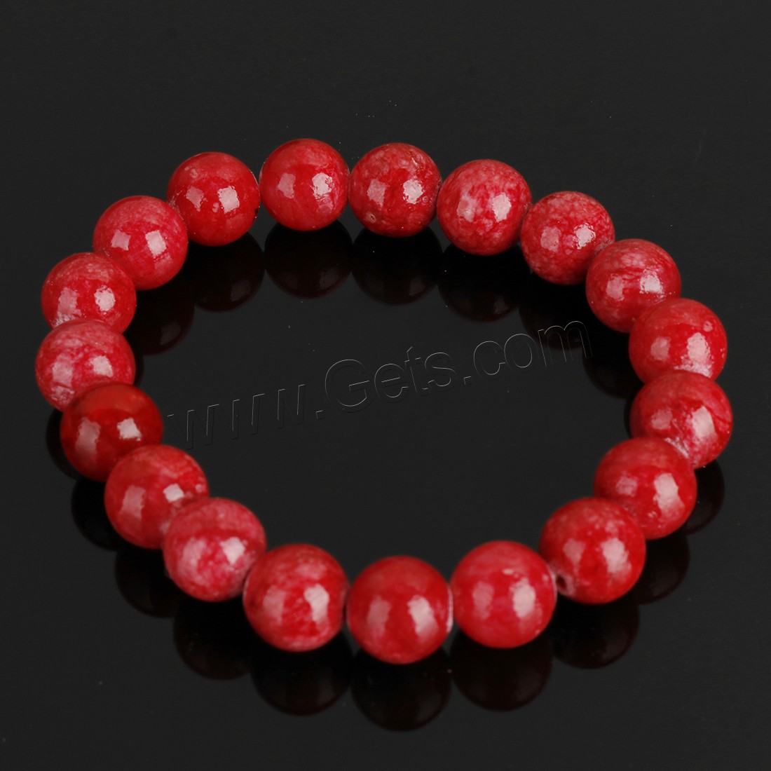 Persian Jade Bracelet, Round, different size for choice, more colors for choice, Length:Approx 8 Inch, Sold By Strand