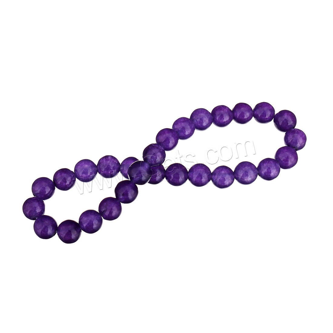 Dyed Jade Bracelet, Round, different size for choice, more colors for choice, Length:Approx 7 Inch, Sold By Strand