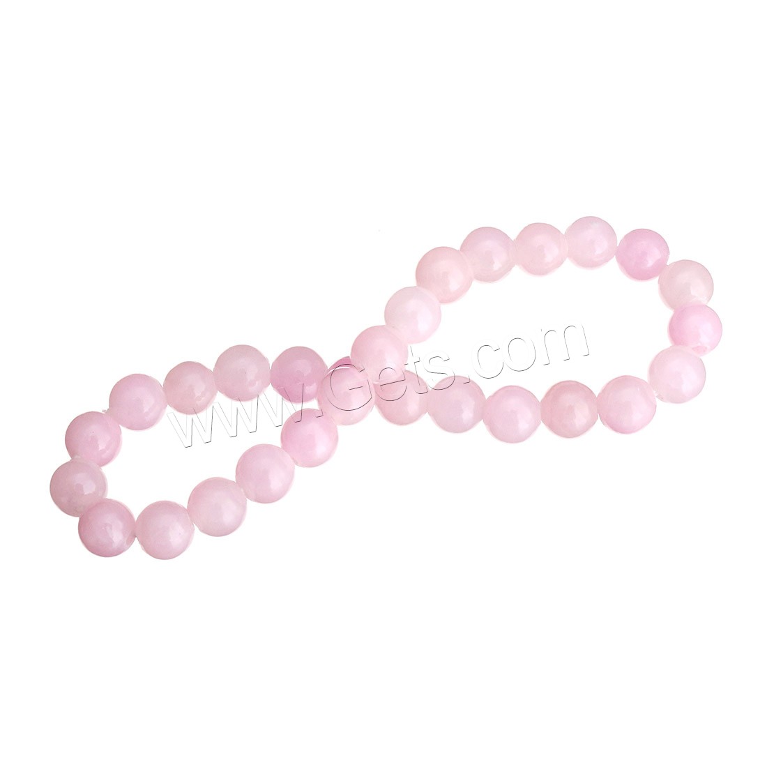 Dyed Jade Bracelet, Round, different size for choice, pink, Length:Approx 7 Inch, Sold By Strand