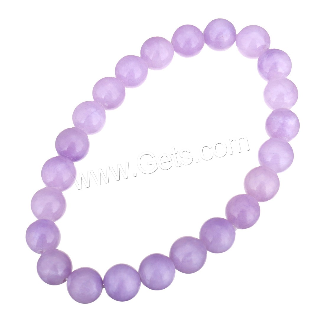 Dyed Jade Bracelet, Round, different size for choice, more colors for choice, Length:Approx 7 Inch, Sold By Strand