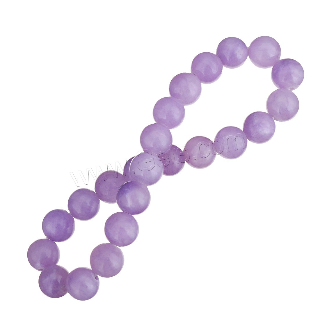 Dyed Jade Bracelet, Round, different size for choice, more colors for choice, Length:Approx 7 Inch, Sold By Strand