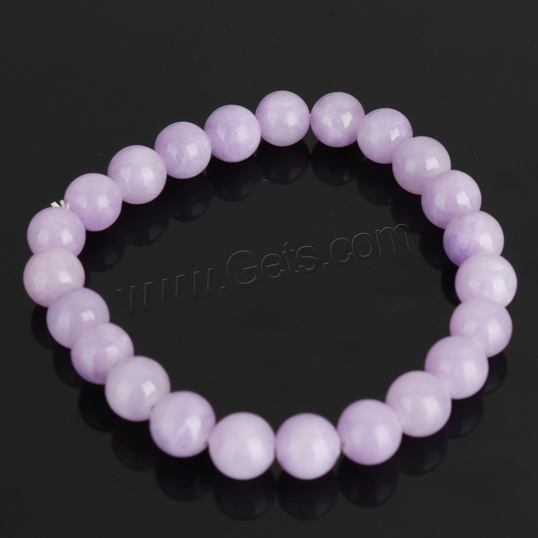 Dyed Jade Bracelet, Round, different size for choice, more colors for choice, Length:Approx 7 Inch, Sold By Strand