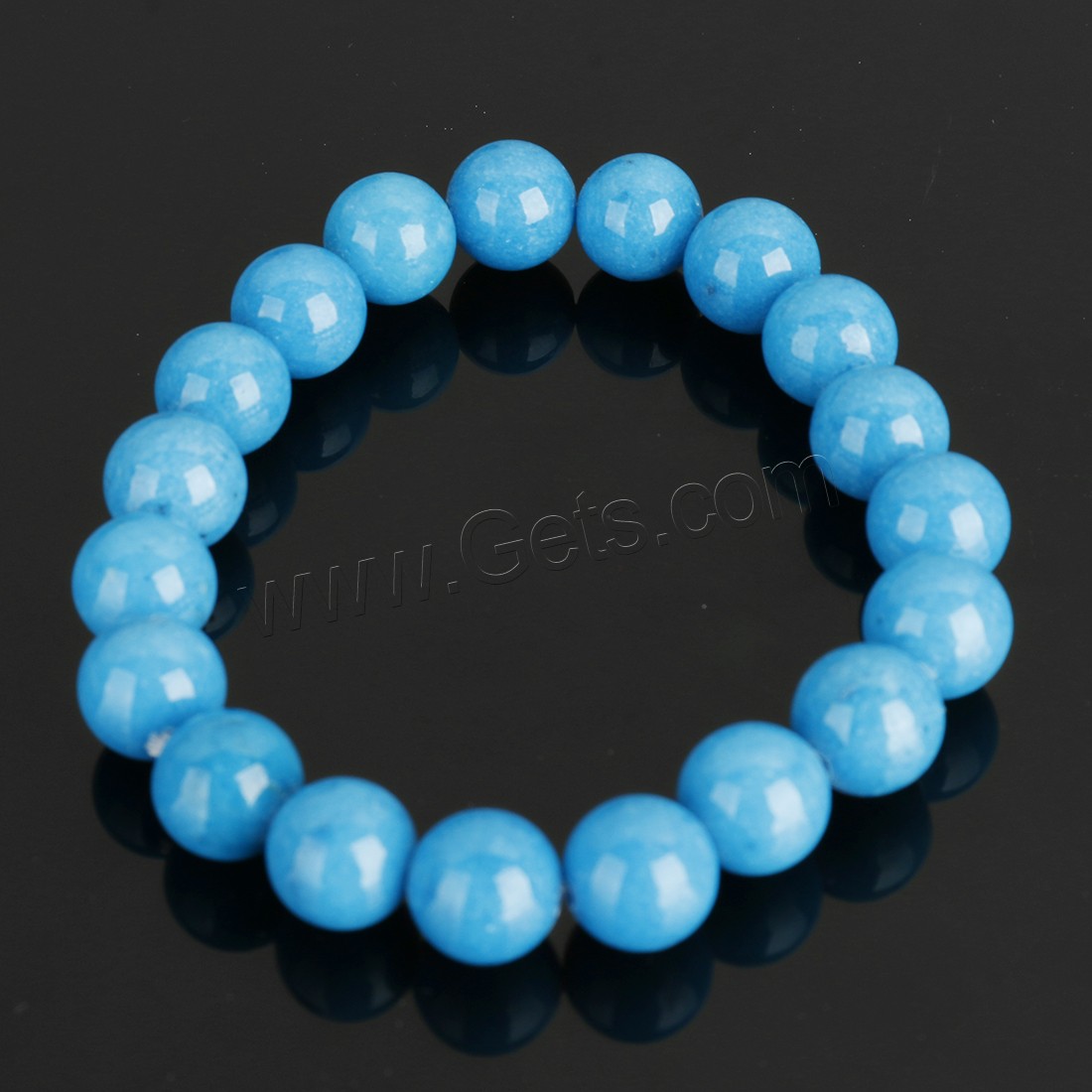 Mashan Jade Bracelet, Round, different size for choice, more colors for choice, Length:Approx 8 Inch, Sold By Strand