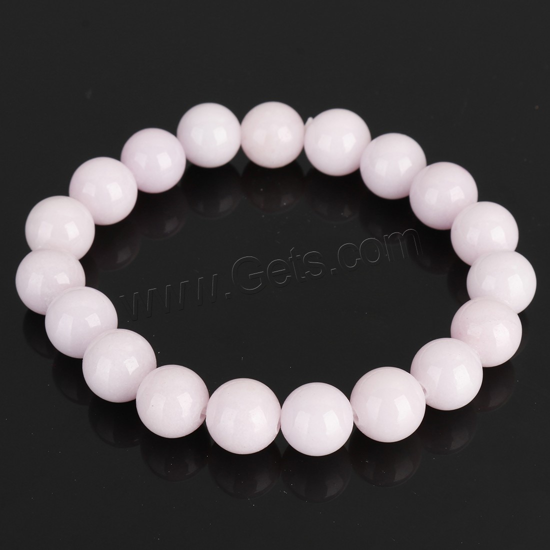 Mashan Jade Bracelet, Round, different size for choice, more colors for choice, Length:Approx 8 Inch, Sold By Strand