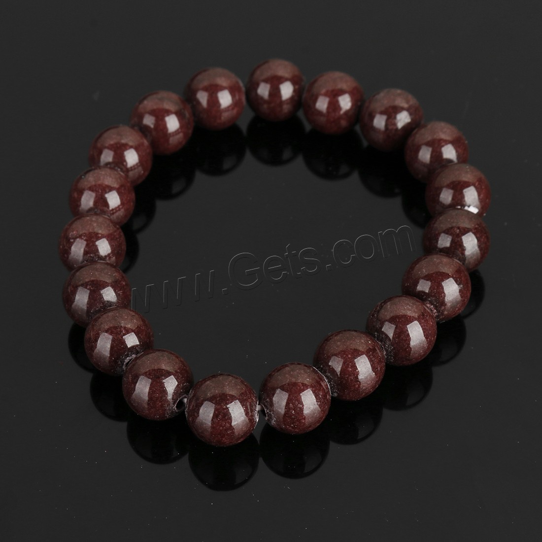 Mashan Jade Bracelet, Round, different size for choice, more colors for choice, Length:Approx 8 Inch, Sold By Strand