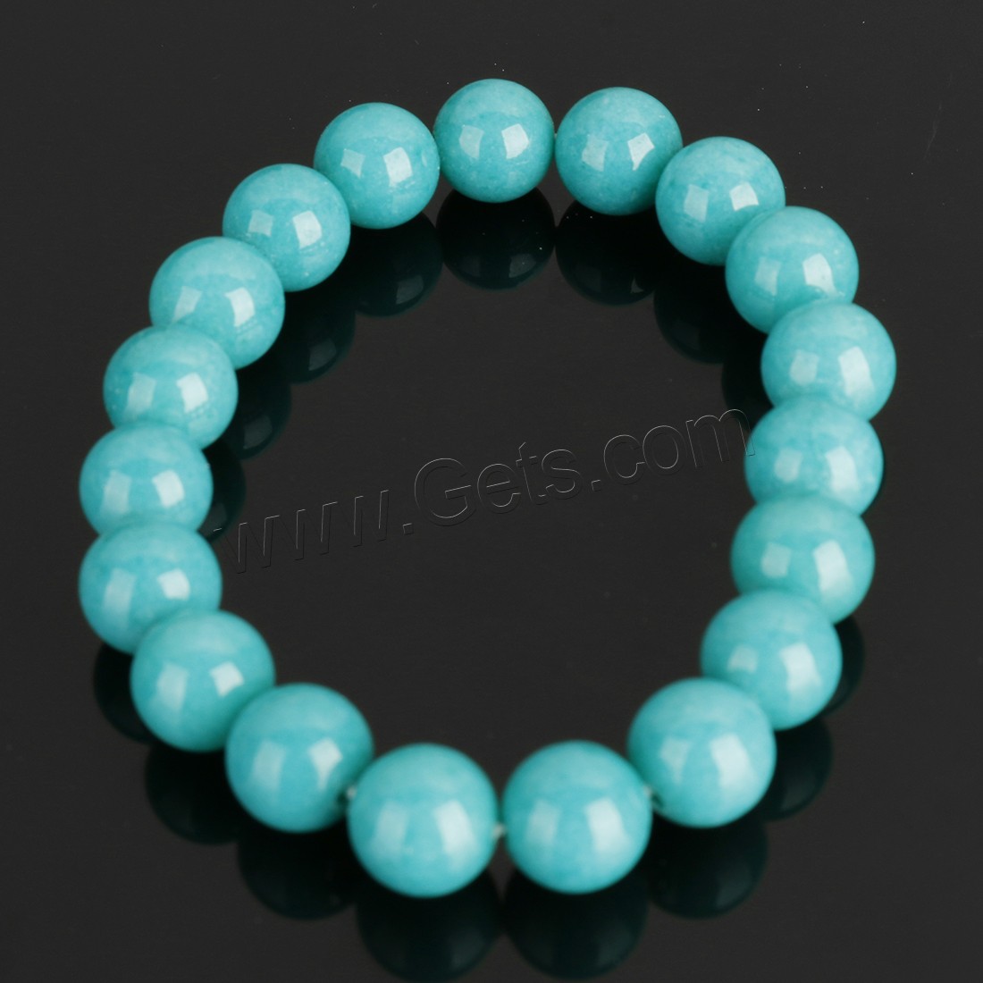 Mashan Jade Bracelet, Round, different size for choice, more colors for choice, Length:Approx 8 Inch, Sold By Strand