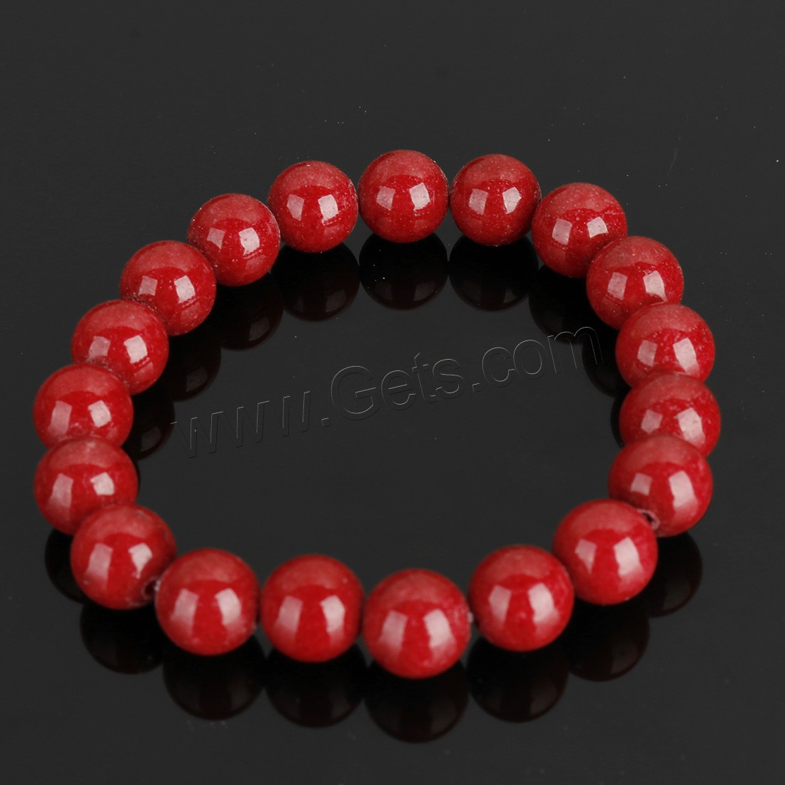 Mashan Jade Bracelet, Round, different size for choice, more colors for choice, Length:Approx 8 Inch, Sold By Strand