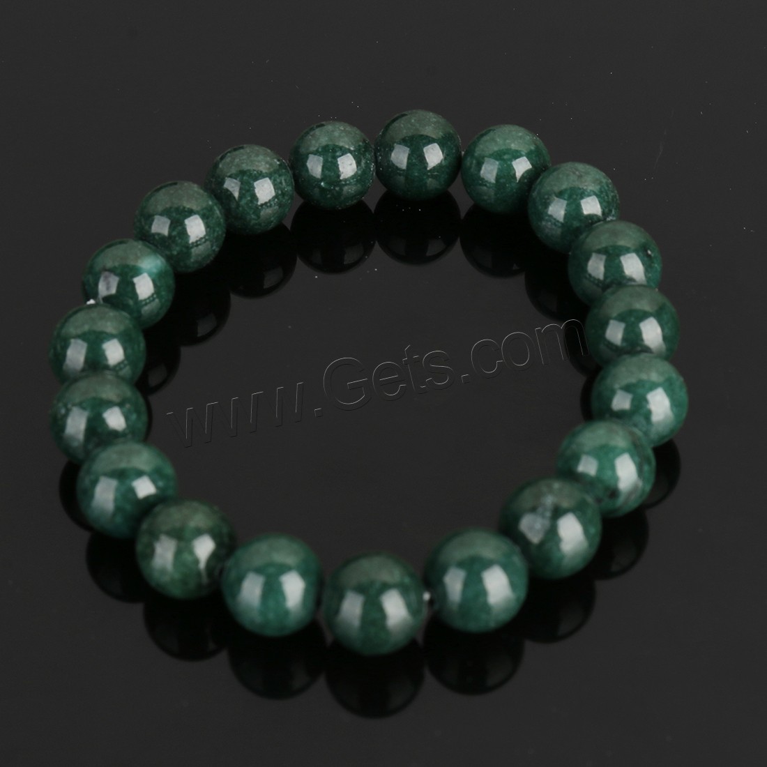 Mashan Jade Bracelet, Round, different size for choice, more colors for choice, Length:Approx 8 Inch, Sold By Strand