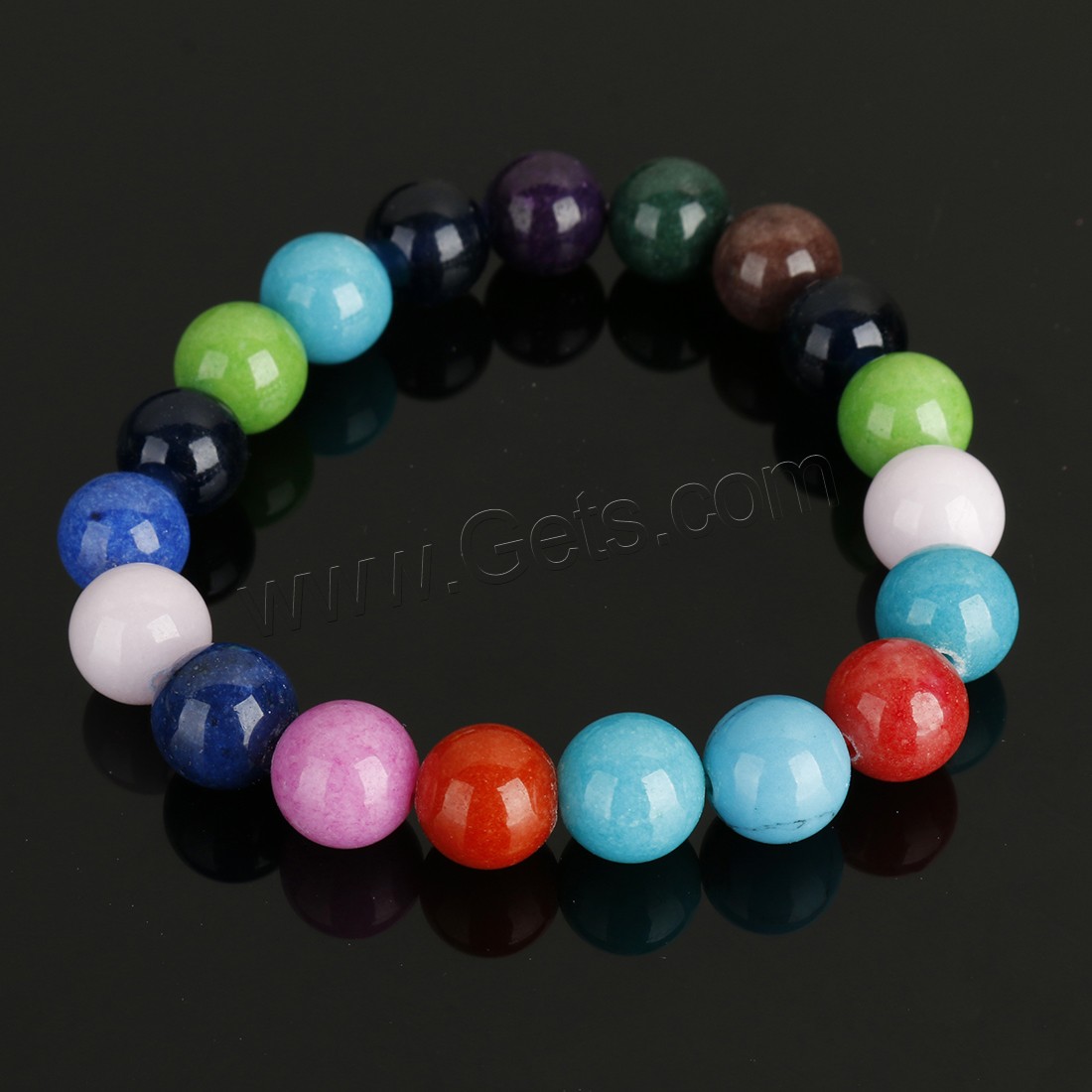 Mashan Jade Bracelet, Round, different size for choice, more colors for choice, Length:Approx 8 Inch, Sold By Strand