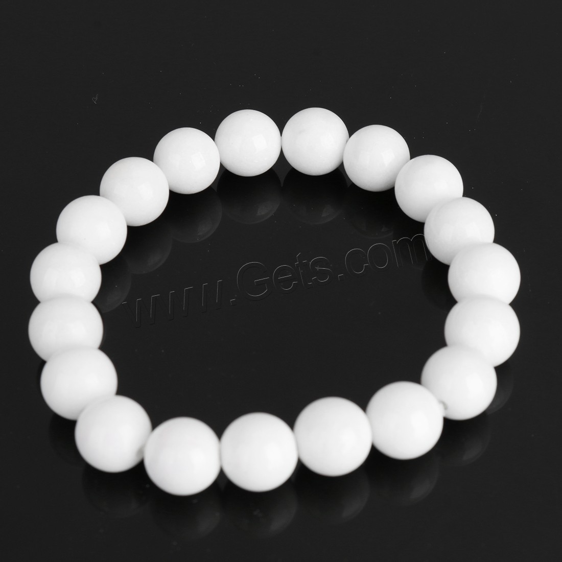 Mashan Jade Bracelet, Round, different size for choice, more colors for choice, Length:Approx 8 Inch, Sold By Strand