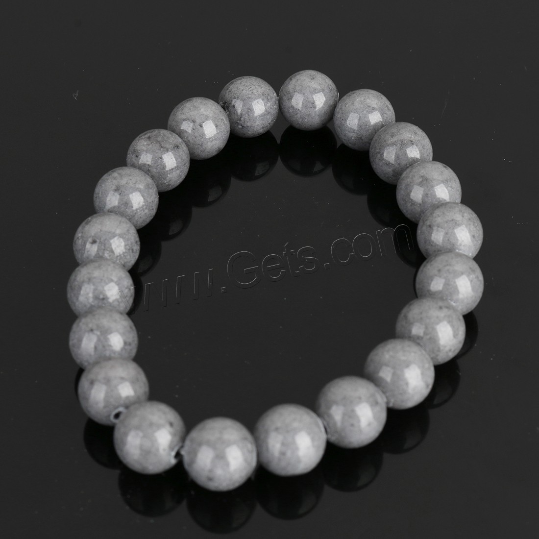 Mashan Jade Bracelet, Round, different size for choice, more colors for choice, Length:Approx 8 Inch, Sold By Strand