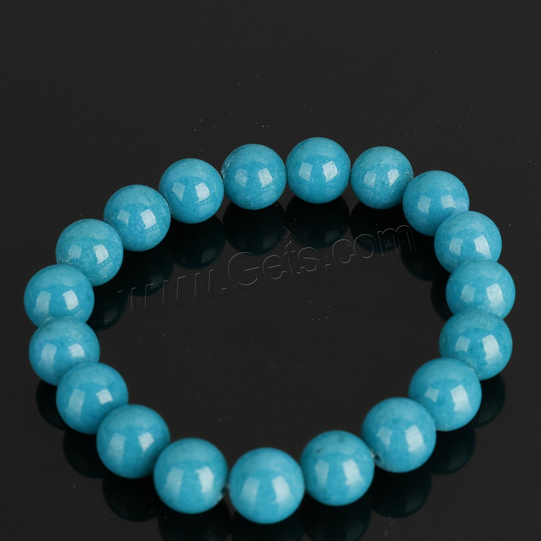 Mashan Jade Bracelet, Round, different size for choice, more colors for choice, Length:Approx 8 Inch, Sold By Strand