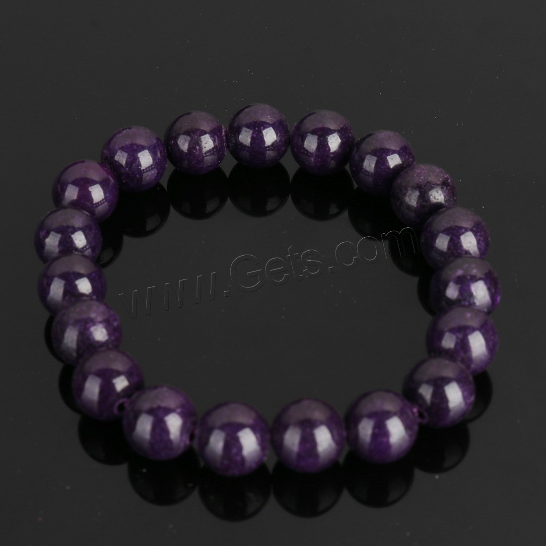 Mashan Jade Bracelet, Round, different size for choice, more colors for choice, Length:Approx 8 Inch, Sold By Strand