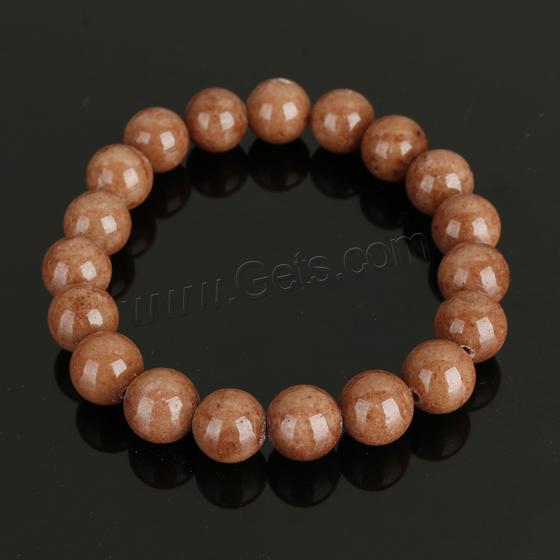 Mashan Jade Bracelet, Round, different size for choice, more colors for choice, Length:Approx 8 Inch, Sold By Strand