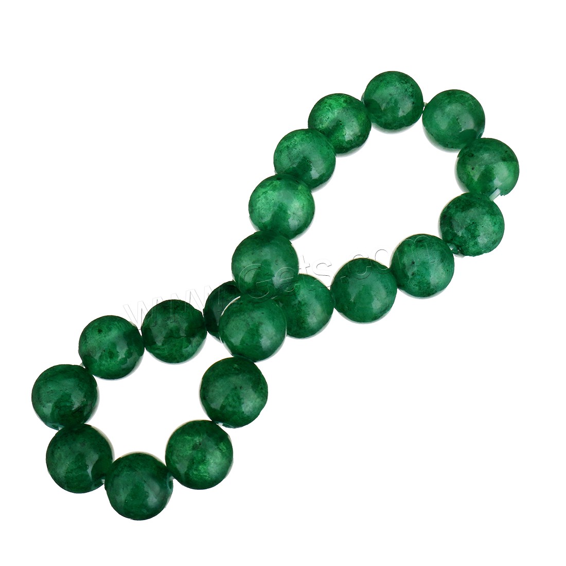 Dyed Jade Bracelet, Round, different size for choice, more colors for choice, Length:Approx 8 Inch, Sold By Strand