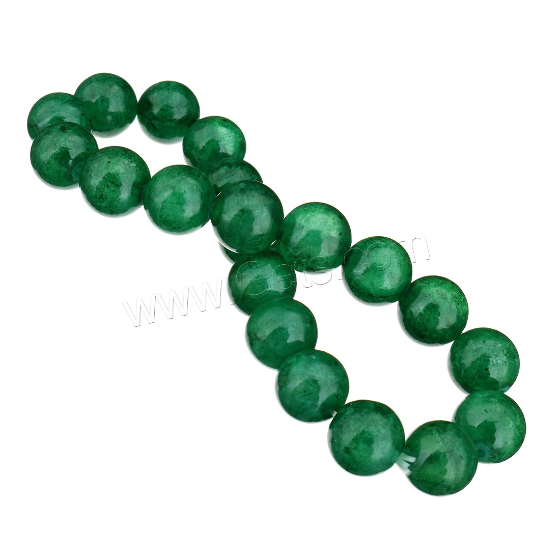 Dyed Jade Bracelet, Round, different size for choice, more colors for choice, Length:Approx 8 Inch, Sold By Strand