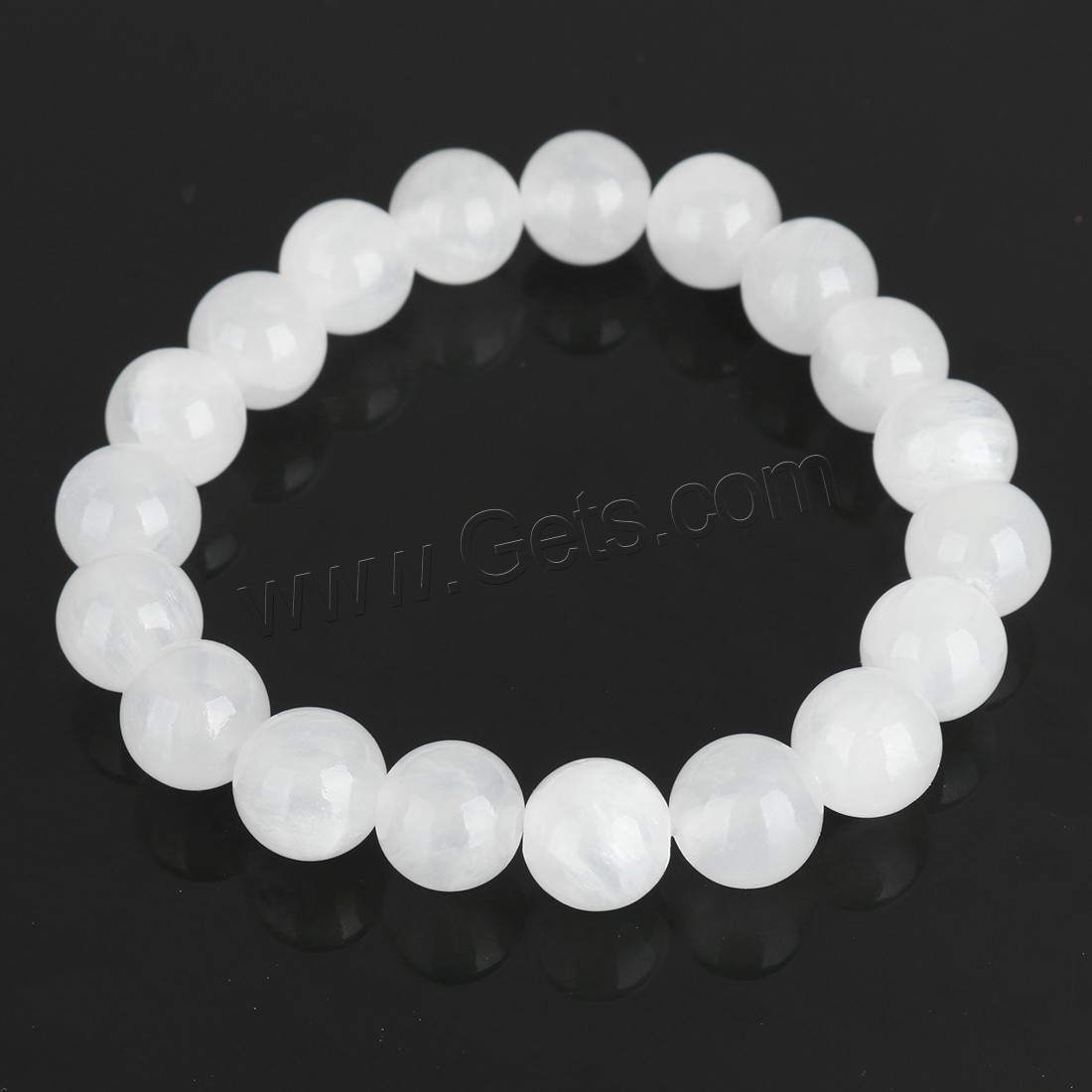 Dyed Jade Bracelet, Round, different size for choice, more colors for choice, Length:Approx 8 Inch, Sold By Strand