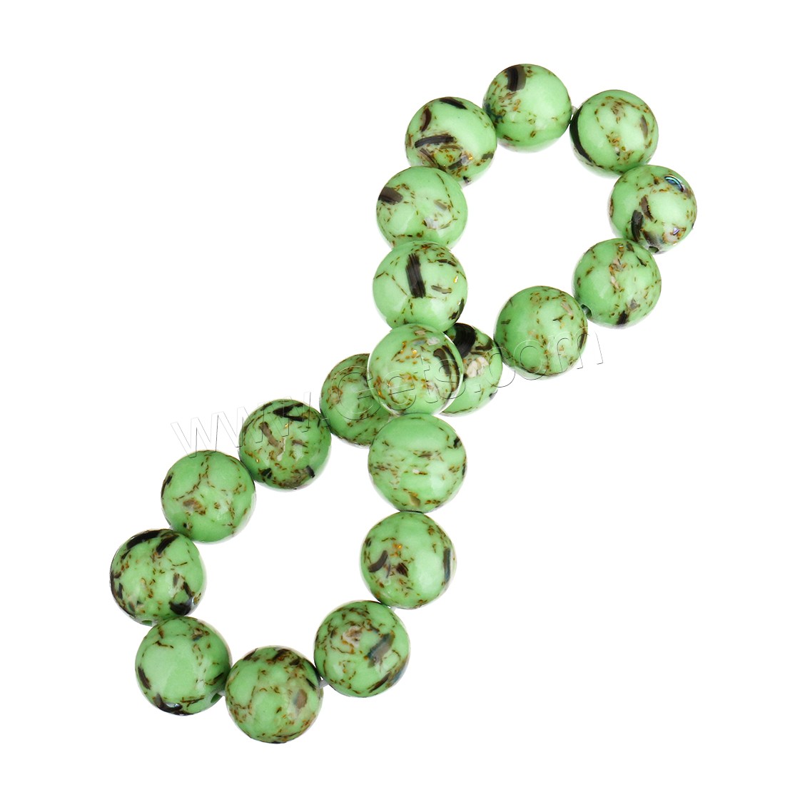 Dyed Jade Bracelet, Round, different size for choice, more colors for choice, Length:Approx 8 Inch, Sold By Strand