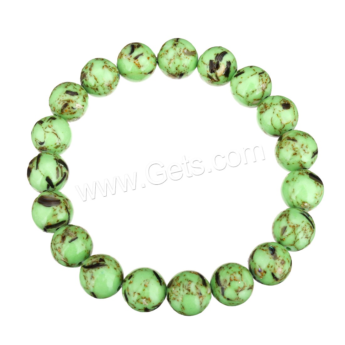 Dyed Jade Bracelet, Round, different size for choice, more colors for choice, Length:Approx 8 Inch, Sold By Strand