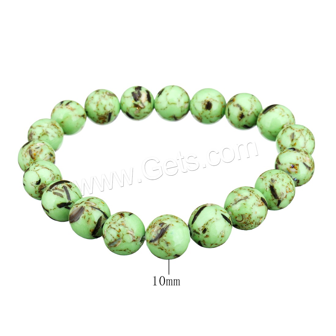 Dyed Jade Bracelet, Round, different size for choice, more colors for choice, Length:Approx 8 Inch, Sold By Strand