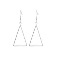 Boucles d'oreilles en Argent, Argent sterling 925, triangle, Placage, pour femme, plus de couleurs à choisir Vendu par paire