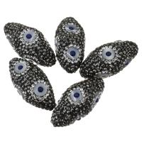 Perles d'argile Pave strass, Clay Pave, avec Oeil de chat, avec strass Environ 1mm, Vendu par PC