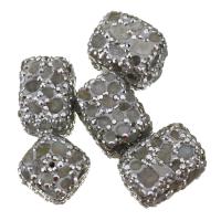 Perles d'argile Pave strass, Clay Pave, avec Labradorite, avec strass, 15-16x21-22x15-16mm Environ 1mm, Vendu par PC