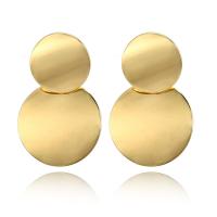 Zinc Alloy Drop Earring, gold color plated, for woman 