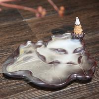 Incense Smoke Flow Backflow Holder Ceramic Incense Burner, Porcelain 