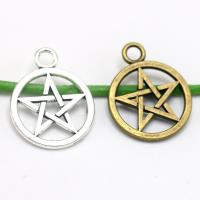 Zinc Alloy Star Pendant, pentagram, plated Approx 4mm 