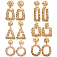 Zinc Alloy Drop Earring, Geometrical Pattern, plated & punk style & for woman 