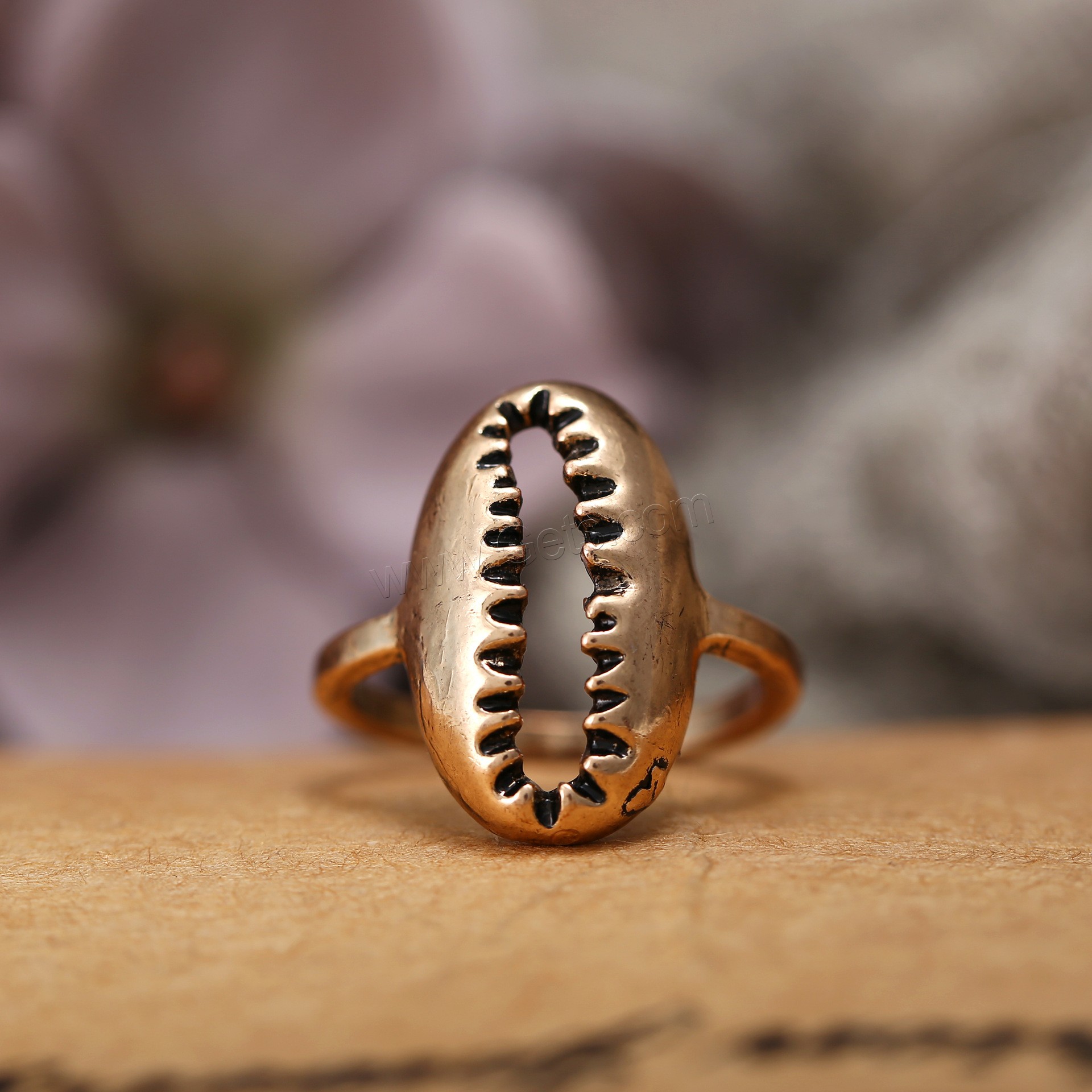 Zinc Alloy Finger Ring, Shell, plated, Unisex & different size for choice, more colors for choice, Sold By PC