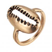 Zinc Alloy Finger Ring, Shell, plated, Unisex 