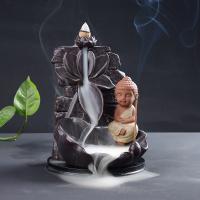 Incense Smoke Flow Backflow Holder Ceramic Incense Burner, Porcelain 