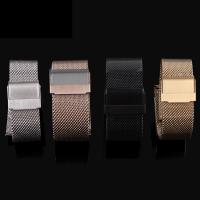 Edelstahl Uhrenarmband, plattiert, unisex & Maschen-Kette & verschiedene Stile für Wahl, Bohrung:ca. 1-2mm, verkauft von Strang