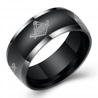 Men Stainless Steel Ring in Bulk, black ionic & for man, 8mm 