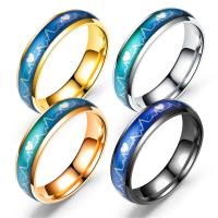 Anillos para Pareja, acero inoxidable, chapado, diverso tamaño para la opción & pegamento de gota & para la pareja, más colores para la opción, Vendido por UD