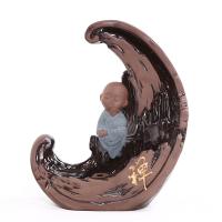 Incense Smoke Flow Backflow Holder Ceramic Incense Burner, Porcelain 