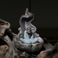 Incense Smoke Flow Backflow Holder Ceramic Incense Burner, Porcelain 