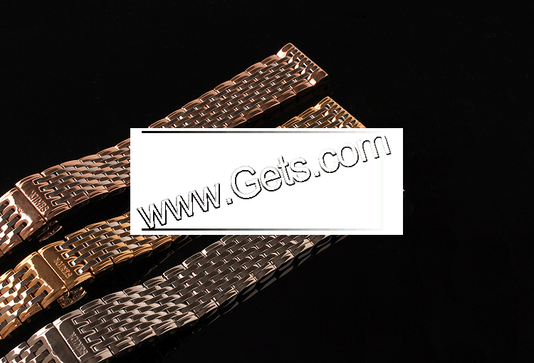 Watch Band, Stainless Steel, plated, different size for choice & different styles for choice, Length:Approx 7 Inch, Sold By PC