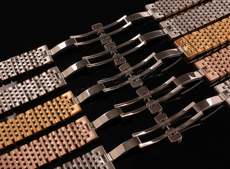 Watch Band, Stainless Steel, plated, different size for choice & different styles for choice, Length:Approx 7 Inch, Sold By PC