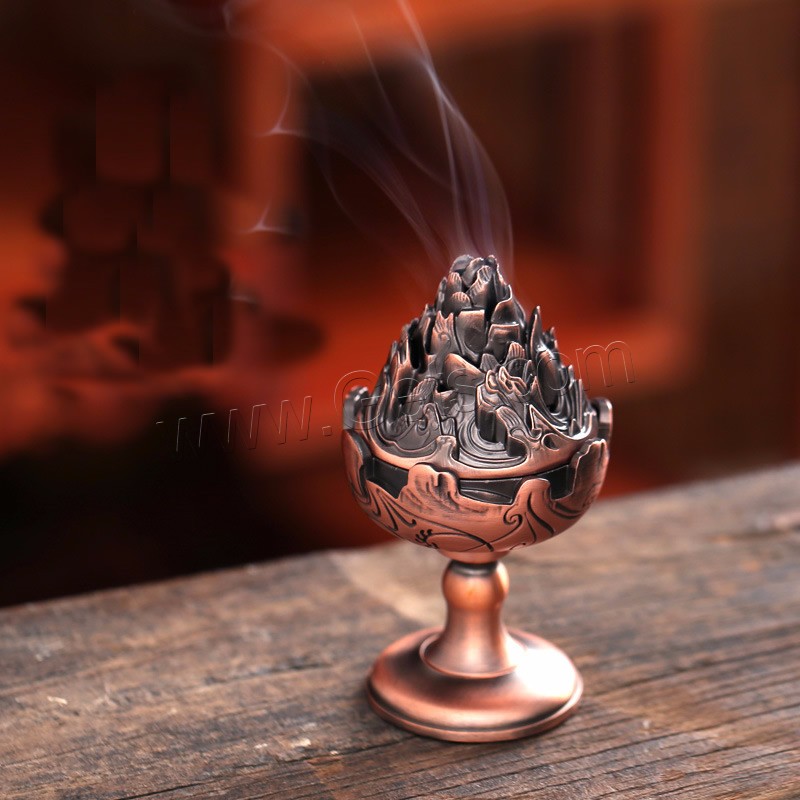 Zinc Alloy Incense Burner, plated, portable & different size for choice, more colors for choice, Sold By PC