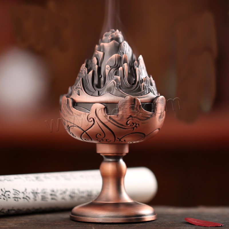 Zinc Alloy Incense Burner, plated, portable & different size for choice, more colors for choice, Sold By PC