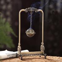 Zinc Alloy Incense Burner, plated, portable & durable & hollow 