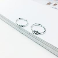 metal anillo de los pares, chapado en color de plata, ajustable, 4x23mm,30x20mm, Vendido por Par