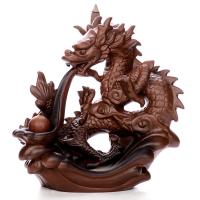 Incense Smoke Flow Backflow Holder Ceramic Incense Burner, Porcelain 