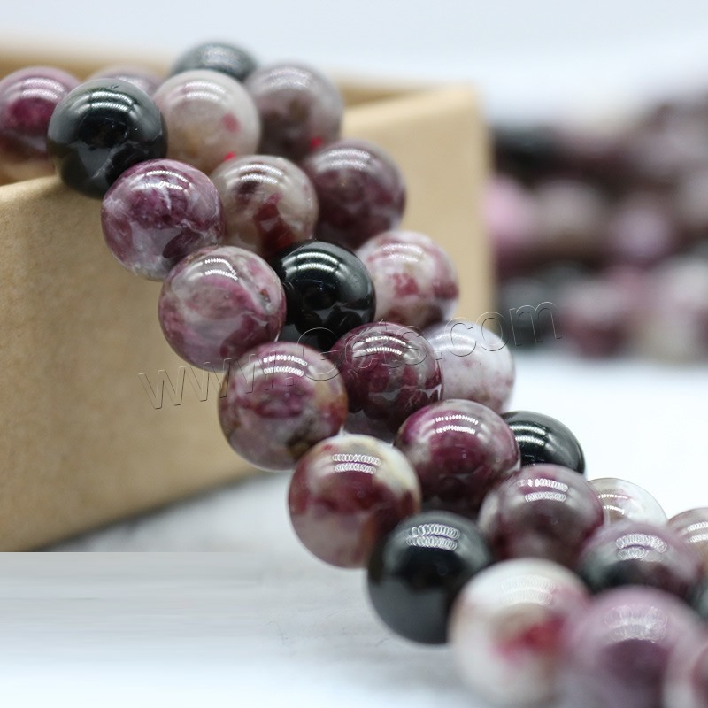 Natural Tourmaline Beads, polished, DIY & different size for choice, Hole:Approx 1mm, Sold By Strand