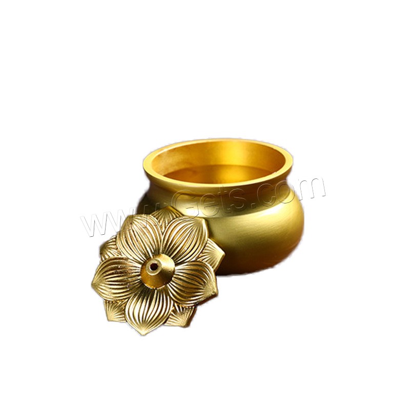 Buy Incense Holder and Burner in Bulk , Brass, gold color plated, different size for choice, Sold By PC