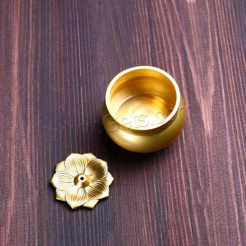 Buy Incense Holder and Burner in Bulk , Brass, gold color plated, different size for choice, Sold By PC